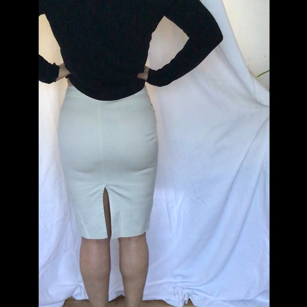 Gucci Skirt Ruched on the side Off White